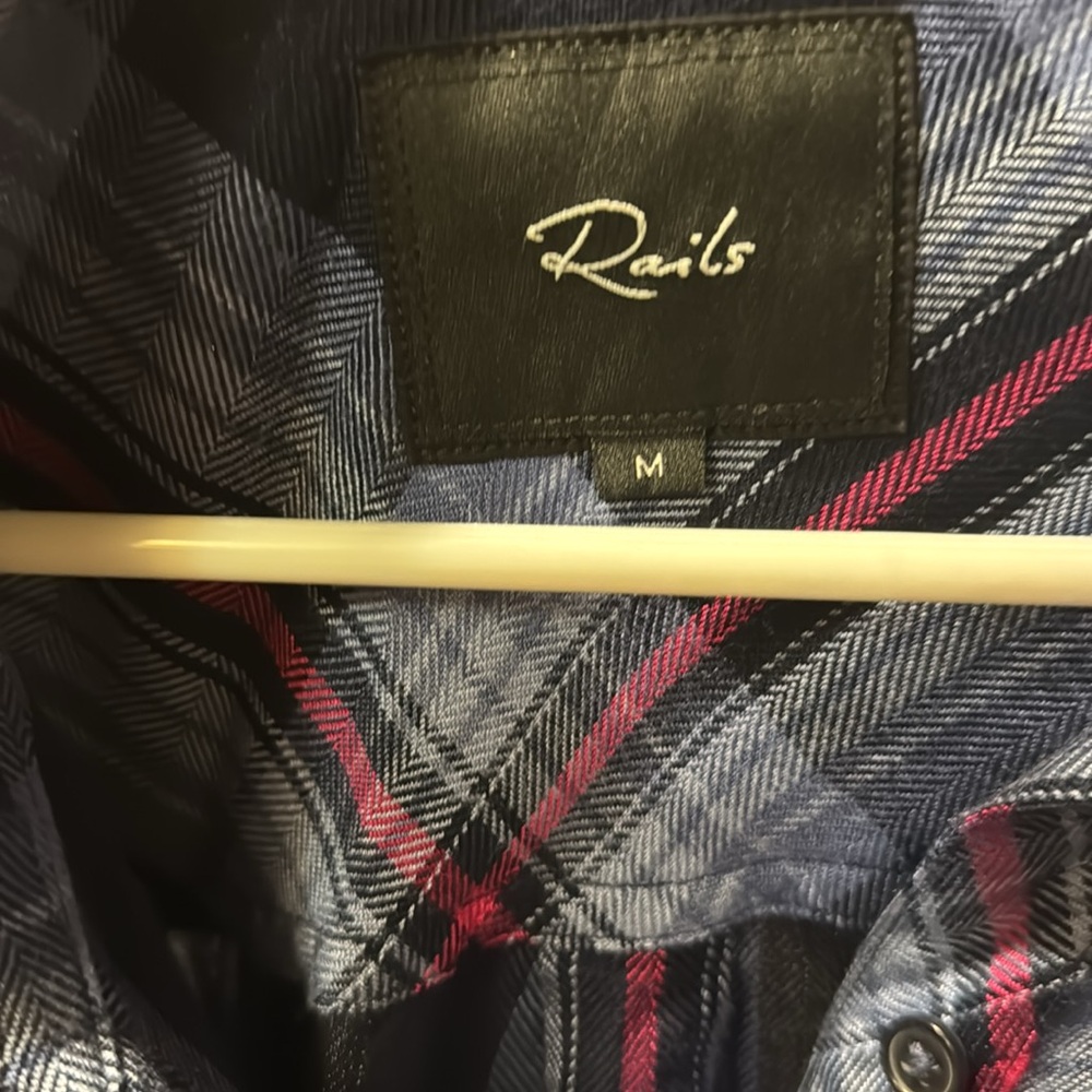Rails Size Medium Button Up, Long Sleeve Shirt - image 2